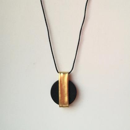 Clo necklace black / gold - Collar ..