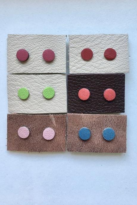 Pendientes cuero PUNTO